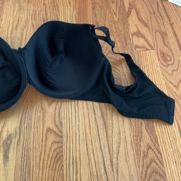 TORRID Plus Size Perfect T-Shirt Bra Solid Black Bow w/ Cutout Underwire 44DDD - Picture 12 of 16
